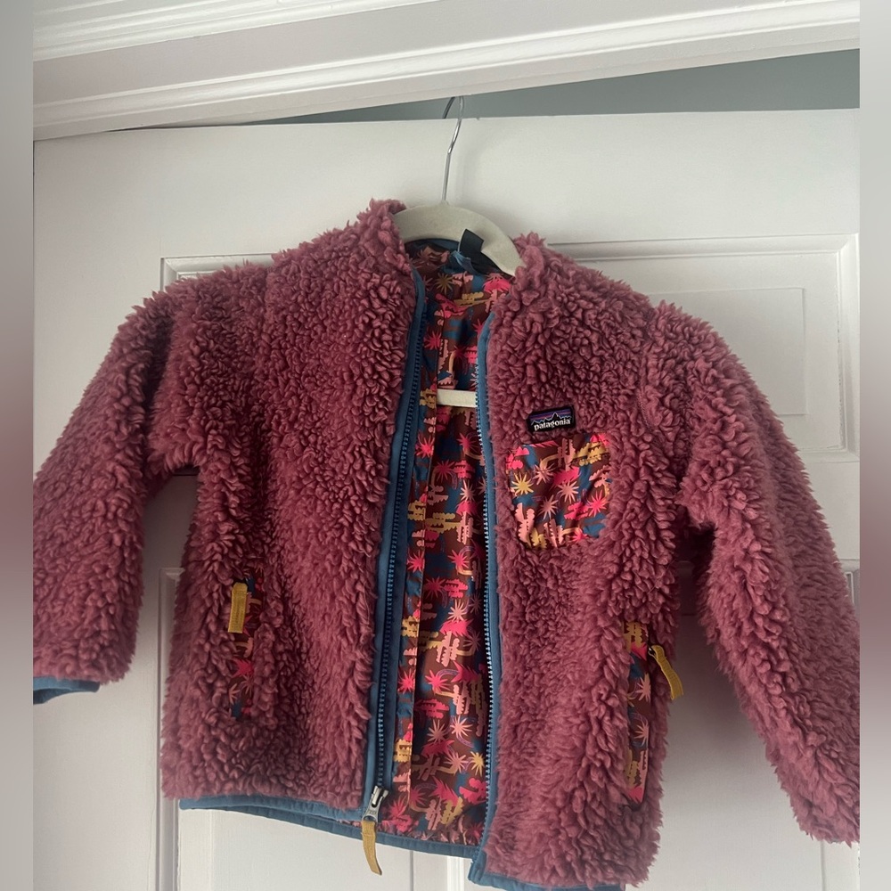 Mauve girls retro x Patagonia fleece